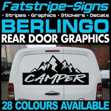 fits CITROEN BERLINGO GRAPHICS CAMPER MOUNTAINS CAMPER VAN STICKERS DECALS