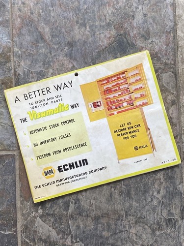 1958 TO 1969 NAPA ECHLIN TUNE UP SPECIFICATION CAR SPECS MECHANIC - Picture 3 of 11