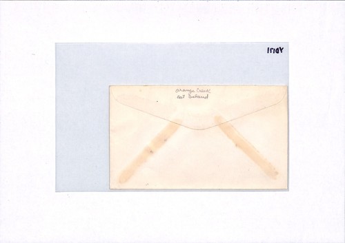 BAHAMAS KGVI Cover Super *ORANGE CREEK* Violet Rubber 1952 CDS Cat Island YD171 - Picture 9 of 13