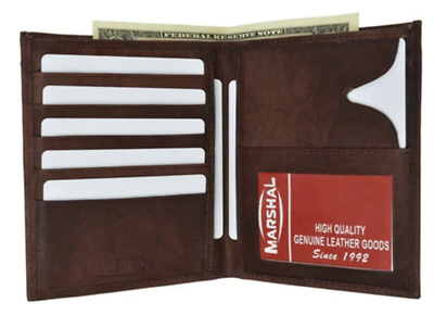 Portafoglio Bifold Hipster In Vera Pelle Per Uomo Con Porta - Foto 8