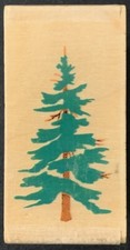 Posh Impressions Rubber Stampede Small Towering Tree Rubber Stamp