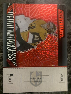 Jiri Patera  2023-24 Credentials Hockey Debut Ticket Access 039/125