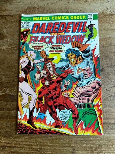 Daredevil And Black Widow #105 Marvel Comics 1973 1st Appearance of Moondragon P