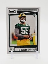 2022 Panini Score Kingsley Enagbare #318 Green Bay Packers ROOKIE CARD (RC). rookie card picture