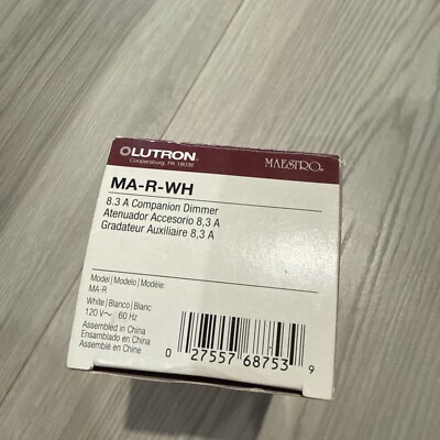 Lutron MA-R-WH  Maestro Dimmer Switch. White