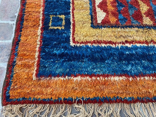 5x7 Handmade Berber Plush Pile Wool Moroccan Rug Afghan Tribal Accent Tulu Rug - Picture 3 of 23