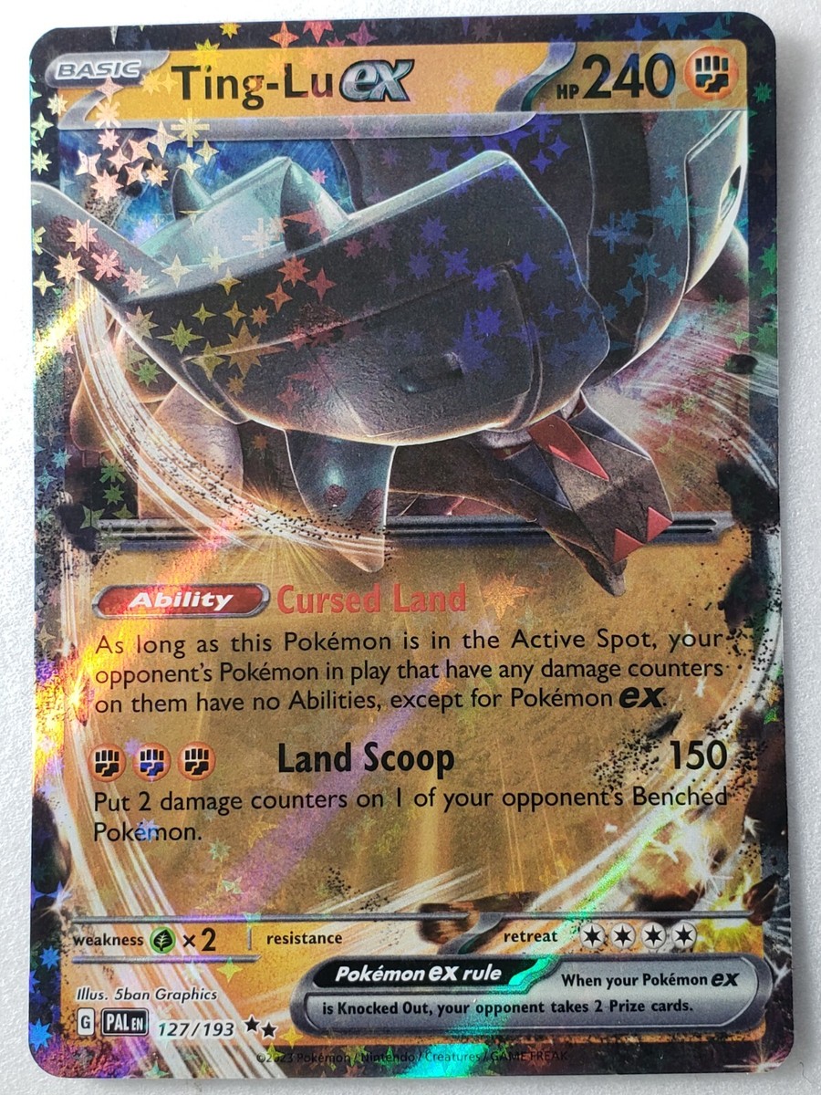 ting lu pokemon card - Ting-Lu ex 127/193 Fighting / 140 / Basic Attack 1 Pokemon TCG Ting-Lu ex 097/071
