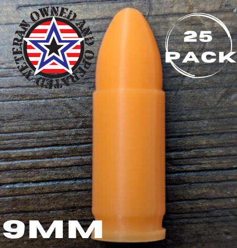 9mm Dummy Rounds, Snap Caps -- For Training **Made in USA (25 pack) - Picture 3 of 3