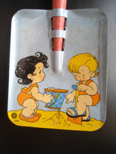 OHIO ART Tin Sand Shovel Children w/Bucket 17.75" EUC REDUCED