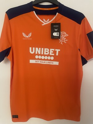 Glasgow Rangers Castor Orange Shirt Size Large UK