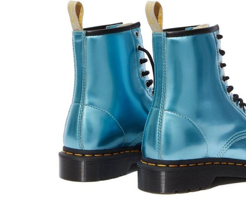 Dr Martens 8 agujeros 1460 vegano azul metálico mezcla de oro 25279400 clásico doc - Imagen 4 de 6