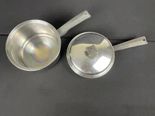 Vintage Inkor 3 Quart & 7 1/4 Heavy Duty Stainless Steel Sauce Pan Pot  1 Lid