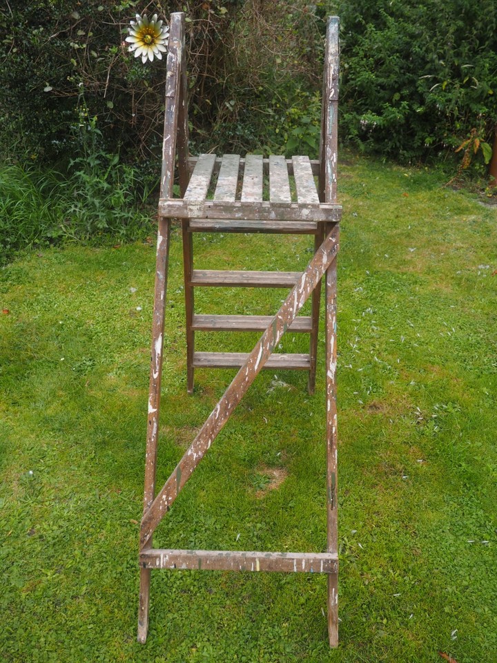 A Pair of Vintage Wooden Step Ladders eBay