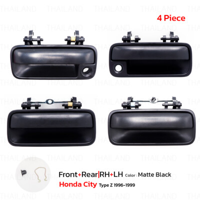 Set 4dr Outside Outer Door Handle For Honda City Type Z Sedan 1996