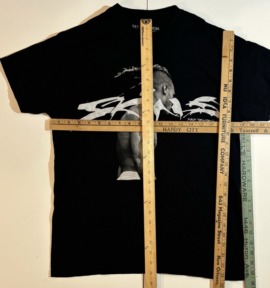 XXXTENTACION SKINS Tシャツ Xxxtentacion Skins Rap Tee T Shirt Men's M Black Short Sleeves