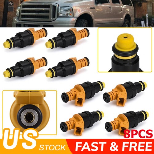 8-Pack Bosch Flow-Matched Fuel Injectors For Ford 4.6L 5.0L 5.4L 5.8L Engines