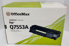 OfficeMax Remanufactured HP Q7553A, Black Toner Cartridge