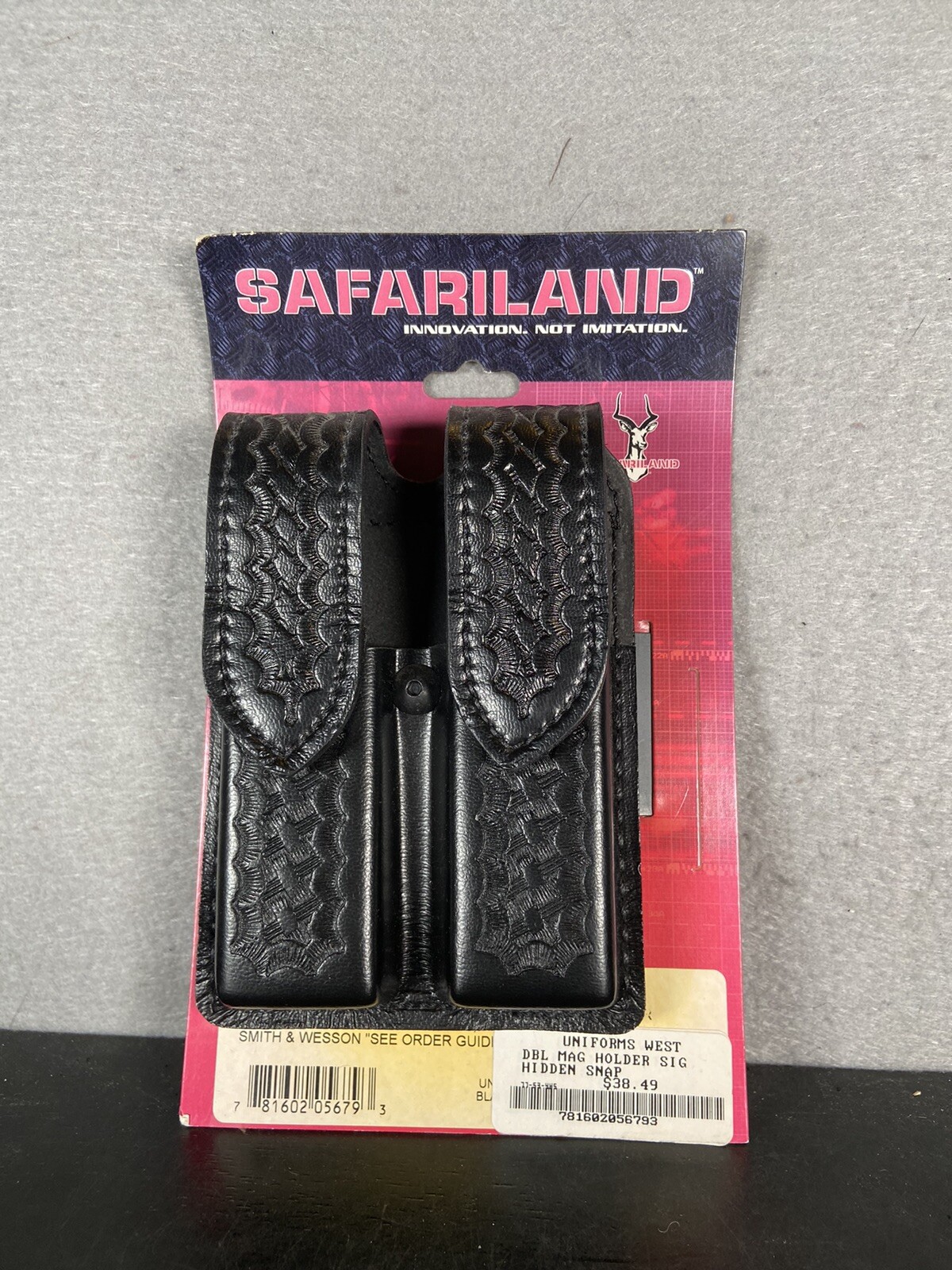 SAFARILAND DOUBLE MAGAZINE HOLDER FOR AMT HARDBALLER BERRETA COLT-image