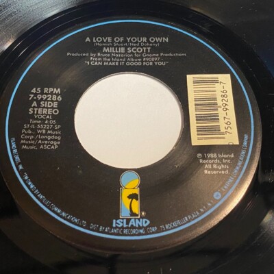 Millie Scott - A Love Of Your Own / Keep It To Yourself 45 - Island - Soul