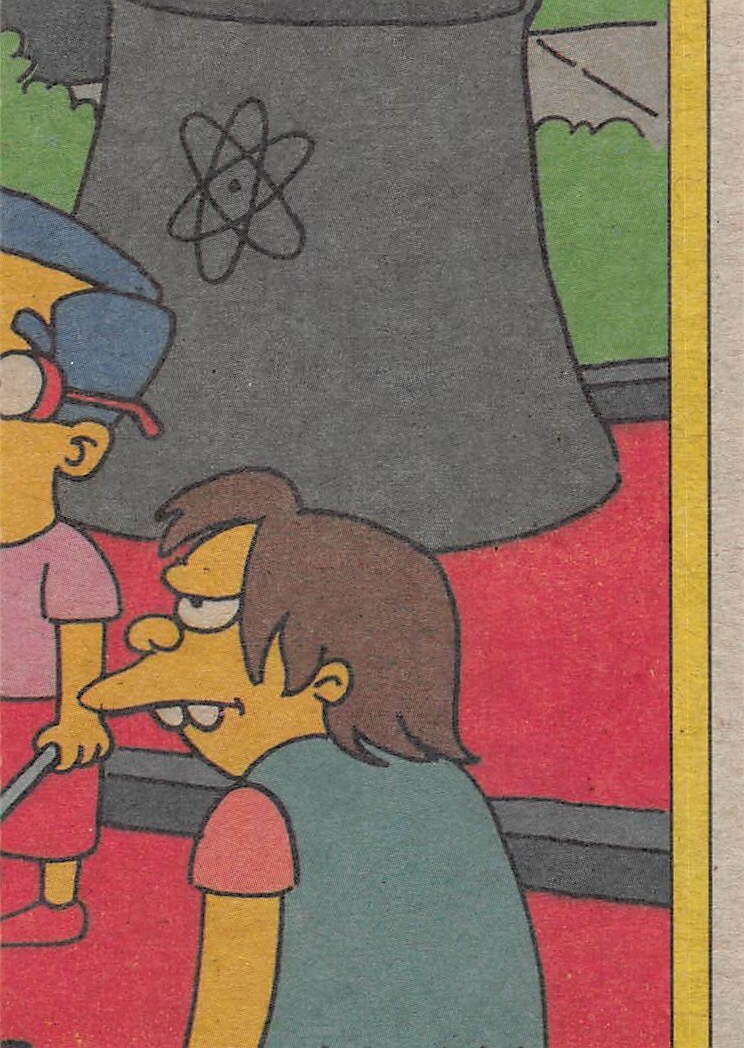 1990 The Simpsons BART & LISA TARZAN Simpson Trading card TOPPS