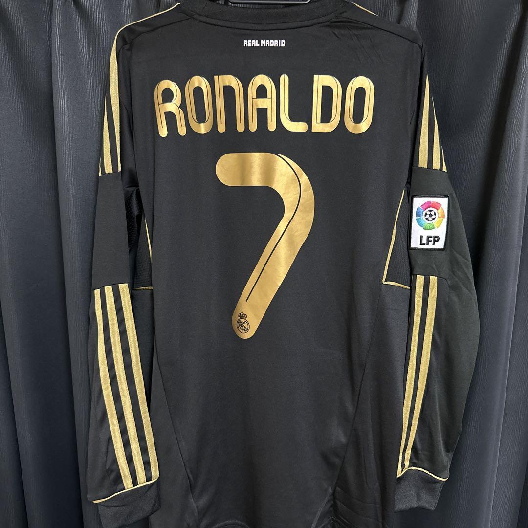 Cristiano Ronaldo Real Madrid 11/12 Away Football Jersey L/S