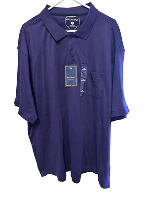 Architect Luxury Rocket Short Sleeve Polo New Purple Men s Size 4X Big And Tall