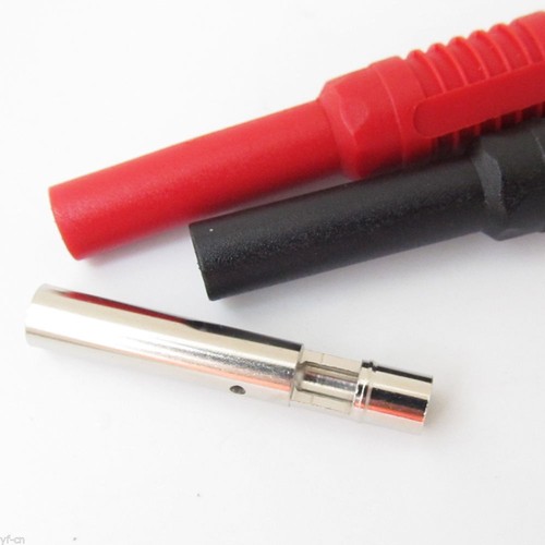 10 paia per sigillatura isolata impilabile spina banana 4 mm R+B 4 mm banana jack donna - Foto 4 di 4