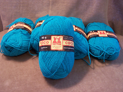 Twolady Wools Coco Yarn - Teal- New