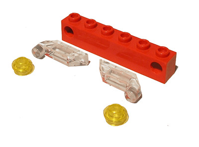 Lego  Eisenbahn 12V Prisma rot  für 7861 7740 7745 Electric Train Light Prism