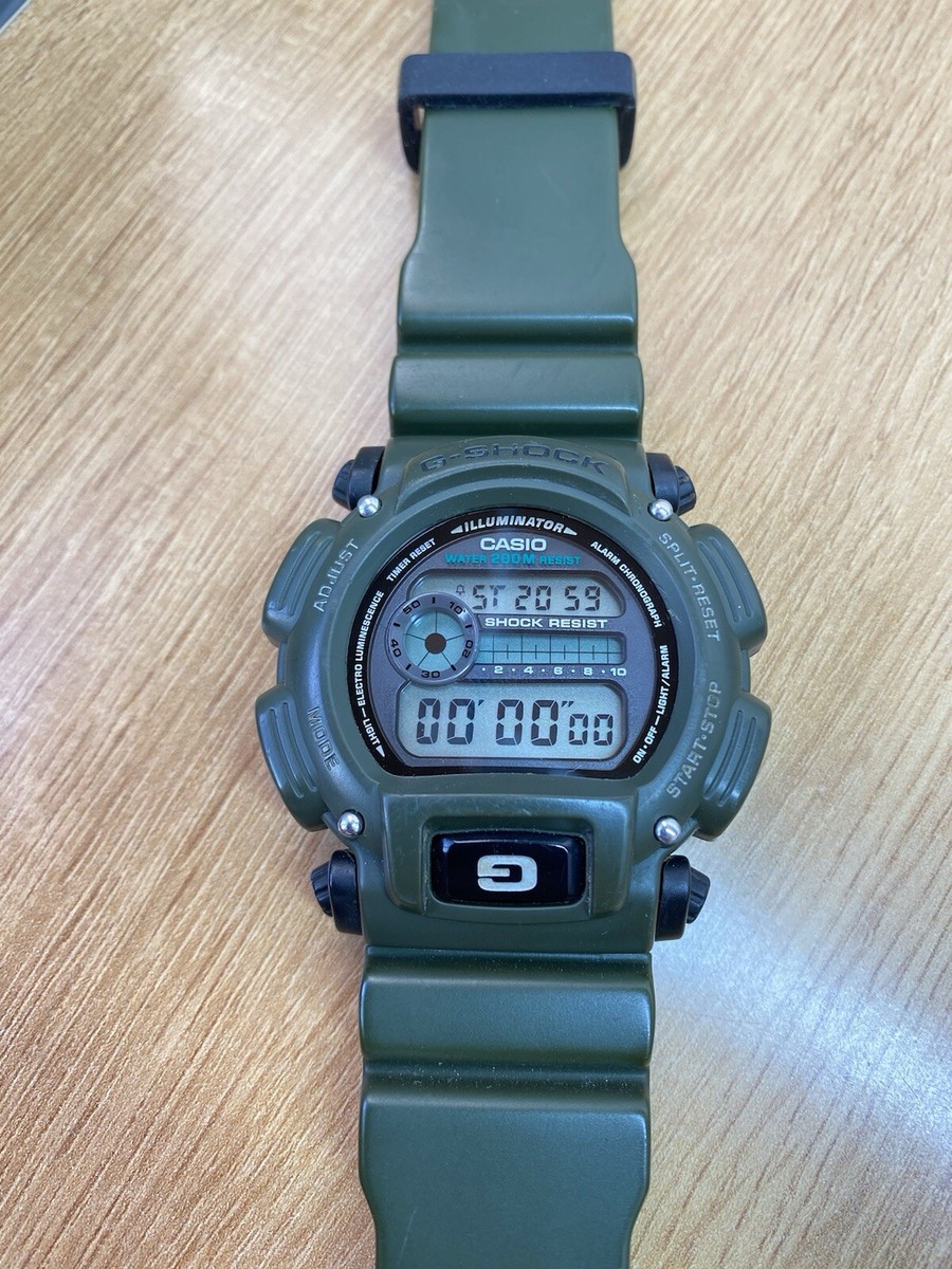 Casio G-Shock 200M Chronograph Vintage Watch Men's 1659 DW 9000