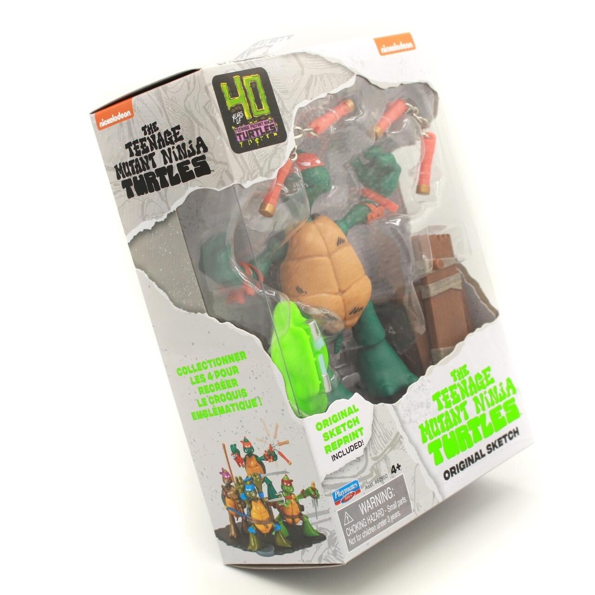 TMNT Original Sketch Michelangelo 40th Anniversary Playmates (2024