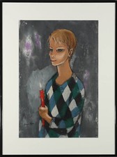Nadi Ken (b.1934)  - Mid 20th Century Oil, Burning Bright
