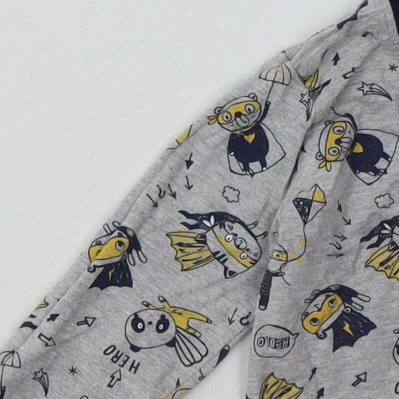 George Boys Grey Cotton Blend Casual Size 12-18 Months Butto image 8