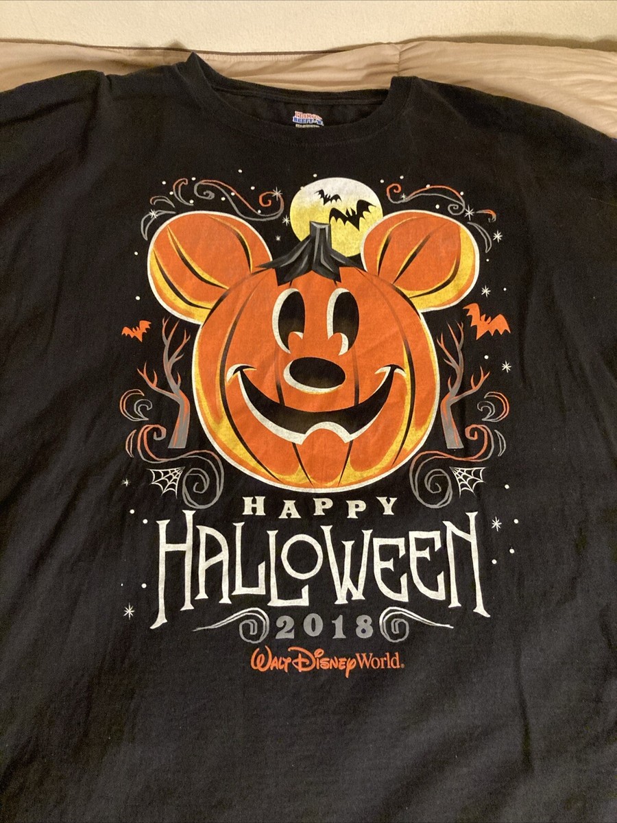 Walt Disney World Happy Halloween 2018 Graphic T-Shirt Size 3XL