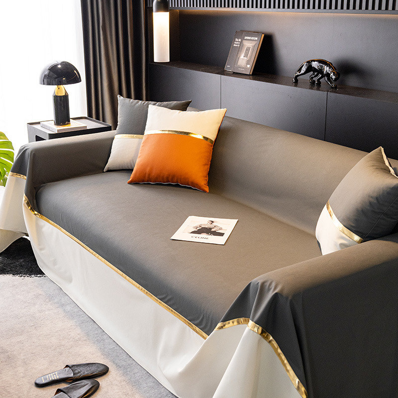 Waterproof Sofa Couch Cover for Dogs Cats Patchwork Slipcover Arm Chairs  Towel