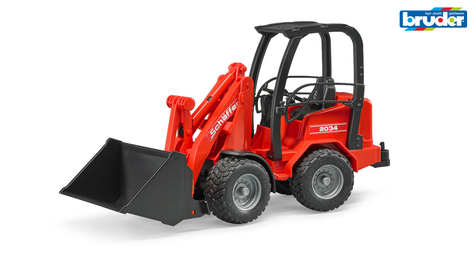 Bruder 02190 Schaeffer Compact Loader 2034 1:16 scale loaders construction toy