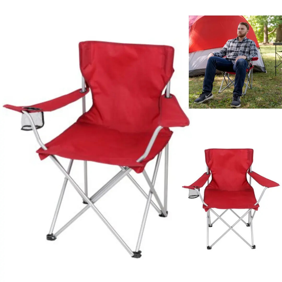 Ozark Trail Lightweight Chair Folding Camping With Cup Holder