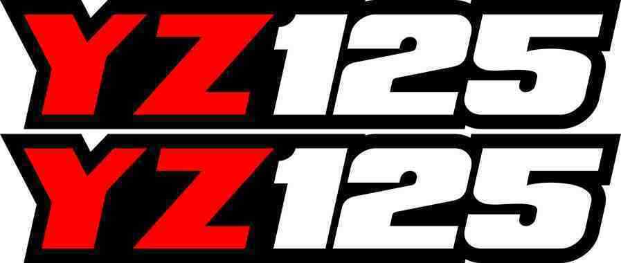 Red Yz125 Swingarm Airbox Number Plate Sticker Decal | eBay