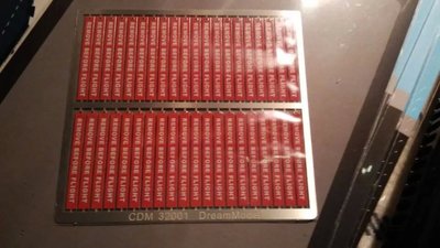 Dream Model 32001 1/32 Remove Before Flight Flags Color Etching Parts