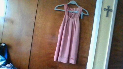 NWT! Violet & Claire Size M Long Sleeveless Tank Top Terra Cotta Summer PRETTY!