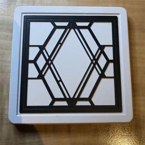 FRANK LLOYD WRIGHT ORIGINAL COASTER 110×110×8mm 3 sets New Japan - 第 3/5 張圖片