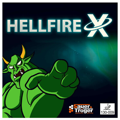 Sauer&Tröger HellfireX superglatt,sehr langs,rot/schw.OX, gr.Störung/Plastikball