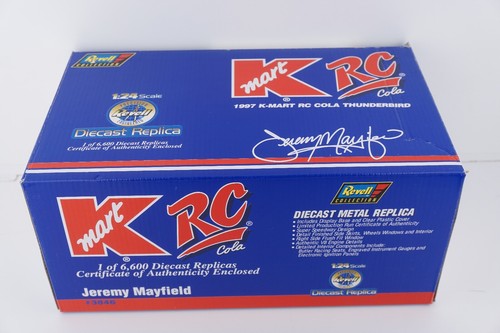 1:24 Revell Diecast Jeremy Mayfield #37 K Mart RC Cola 1997 Ford Thunderbird - Picture 7 of 8