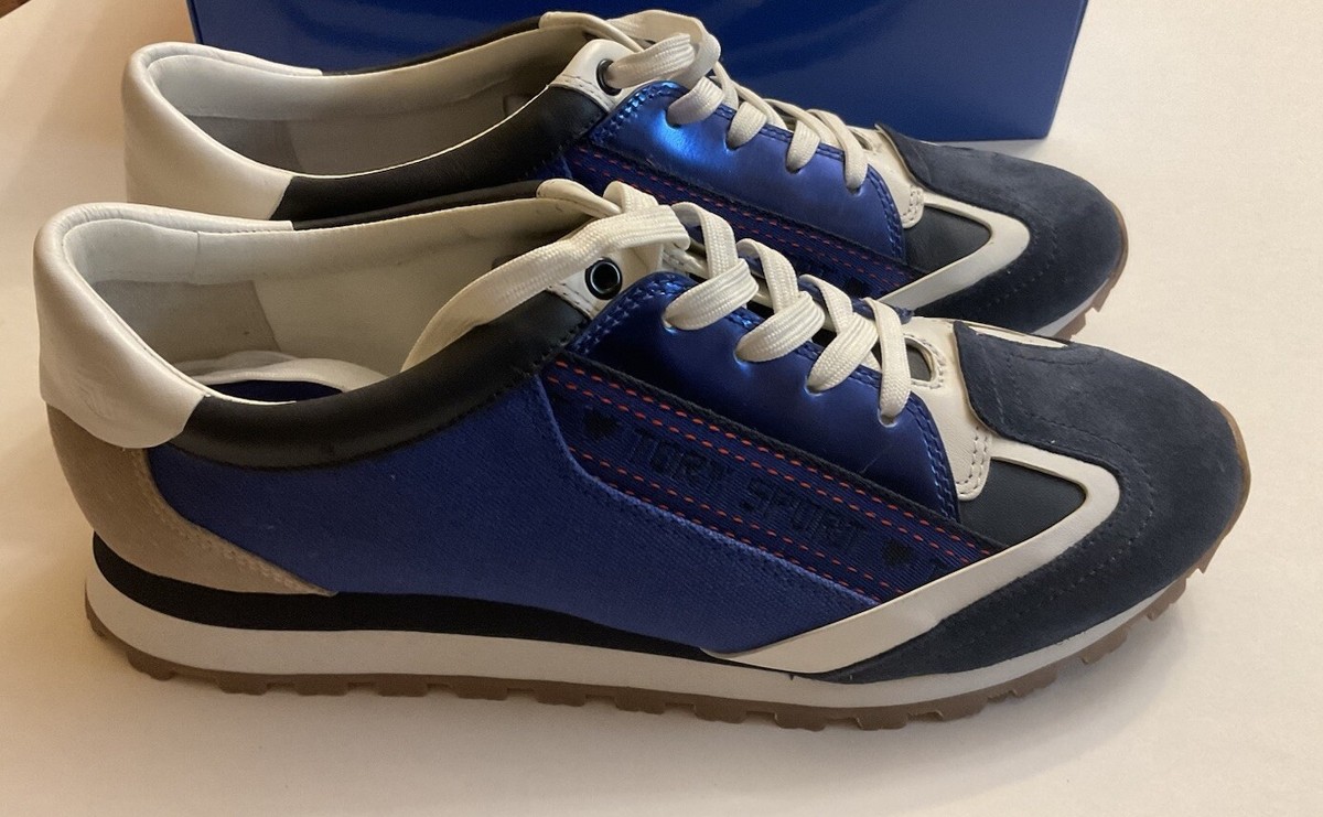 Tory Burch Sport Banner Trainer Sneaker (Women) BRIGHT NAVY