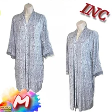 NWD INC Women's M Soft Knit Short Robe Gray 100117201MS