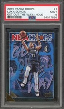 2019-20 Panini Hoops Luka Doncic Get Out the Way Holo PSA 9 Mint Mavs #1 Pop 69