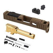 Zaffiri Precision Complete Upper IBS Slide for Glock 43 / 43X, RMSC Cut, FDE/GLD