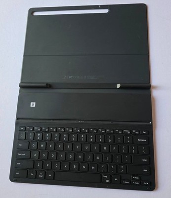 Black Samsung Galaxy Tab S8+, S7+, S7 FE Slim Book Cover KEYBOARD ONLY EF-DT730