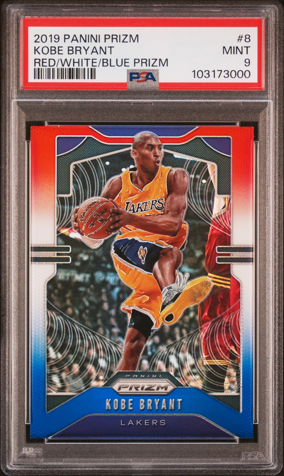 Kobe Bryant 2019 Prizm #8 Red White Blue Price Guide - Sports Card