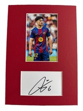 Xavi Espart Hand Signed A4 FC Barcelona Display Mount With COA 2